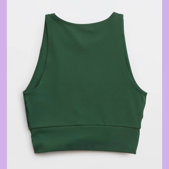 Aerie Green Twist Front Crop Top - Picture 7 of 9